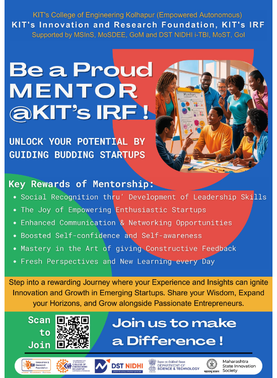 Become a Proud Mentor at KITs IRF