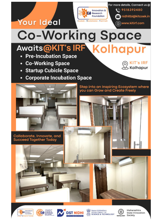 Co-Working Space @KITs IRF, Kolhapur